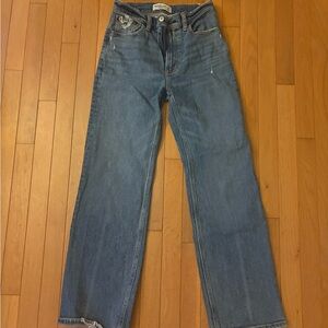 Abercrombie & Fitch Medium Blue High-Rise 90s Relaxed Jeans
